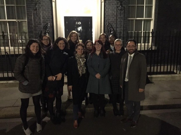 Fond memories! The Open Policy Making team at an event in No.10 March 5th 2015