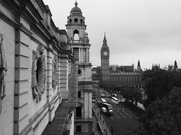 A view from a window of our office. You can see Big Ben. 